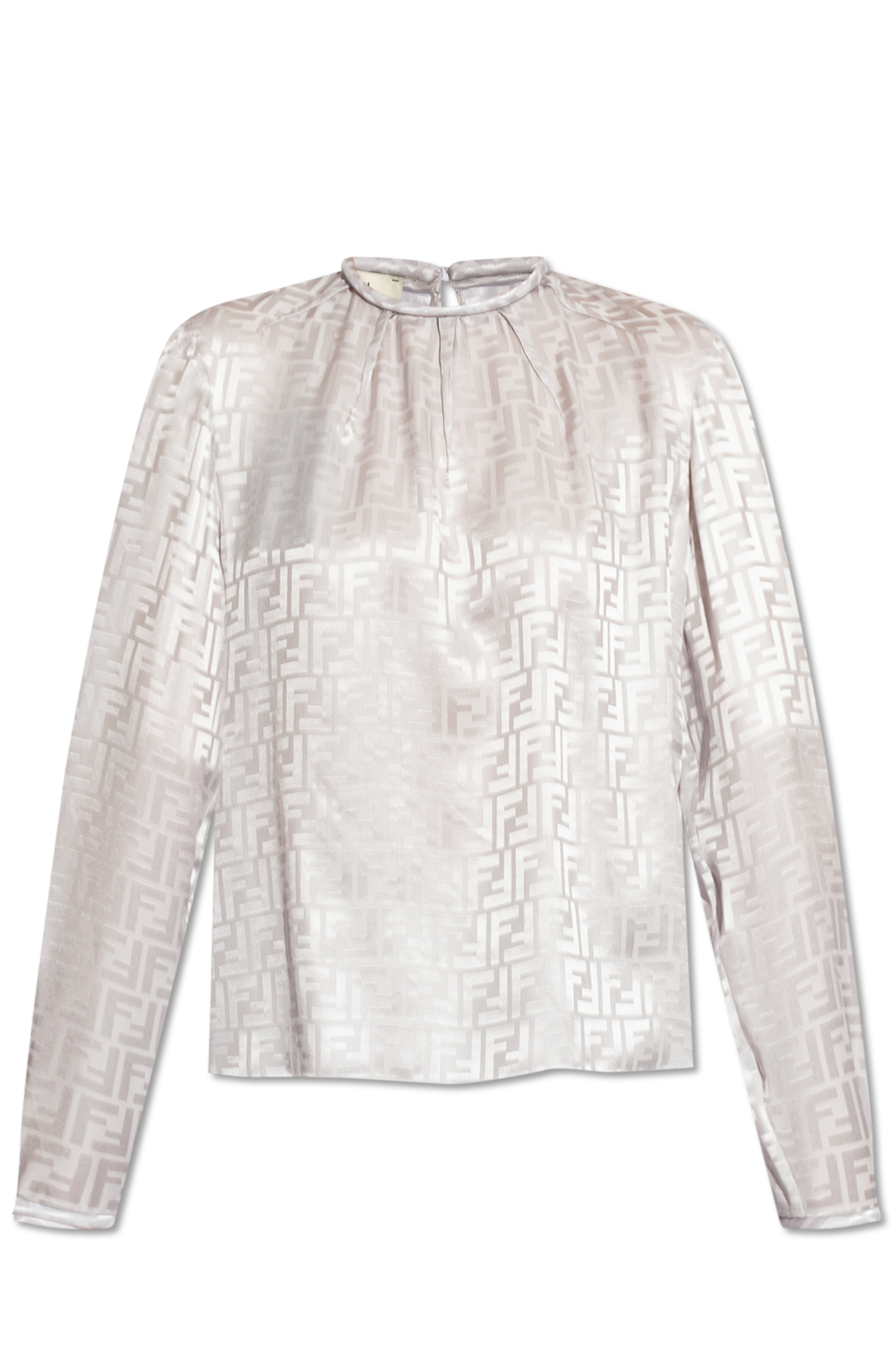 Grey Silk top Fendi - fendi kids collar polo shirt
